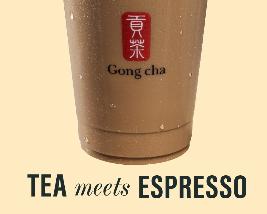 Tea meets espresso: the black tea and espresso base of the Tea-ramisu Latte